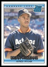 1992 Donruss Brian Williams Rookie Houston Astros #416
