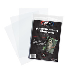 5X7 Photo Sleeves 100 Ct Acid Free, No PVC Soft Clear Plastic Photo Sleeve
