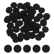 300PCS Round Felt Circles 15mm / 0.59 Inch Non-Woven Felt Fabric Circle Black