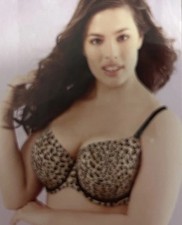 Cacique Smooth Boost Demi Bra Leopard size 40D New NWT