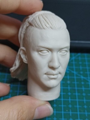 1/6 Ancient General Zhou YiWei Head Sculpt For 12'' Male Action Figure Doll Body