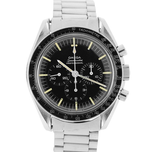 VINTAGE 1968 Omega Speedmaster Moonwatch Steel Black 42mm 145....