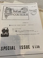 Halloween Postcard Checklists History Collecting Winsch Nash Deltiology Copies