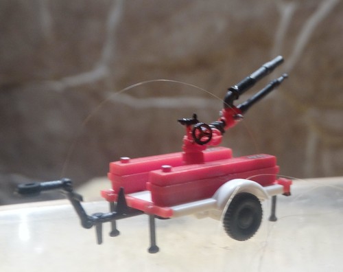 Produttore sconosciuto (traccia H0) vigili del fuoco - rimorchio - modello 11 - Foto 1 di 7