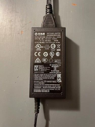 New Original Hoioto 65W AC Adapter for MSI Modern MD271QP ADS-65HI-19A-1 Monitor - 第 2/3 張圖片