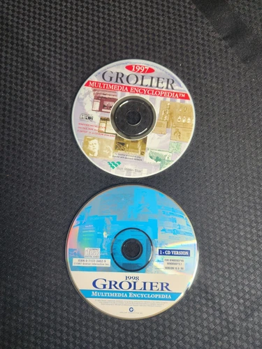 Grolier Multimedia Encycloppedia 97 And 98 CD-ROM Without Case 