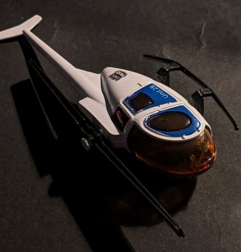 Hyper Rescue Helicopter HR-08 -White/Blue Copter Chopper - Picture 3 of 4
