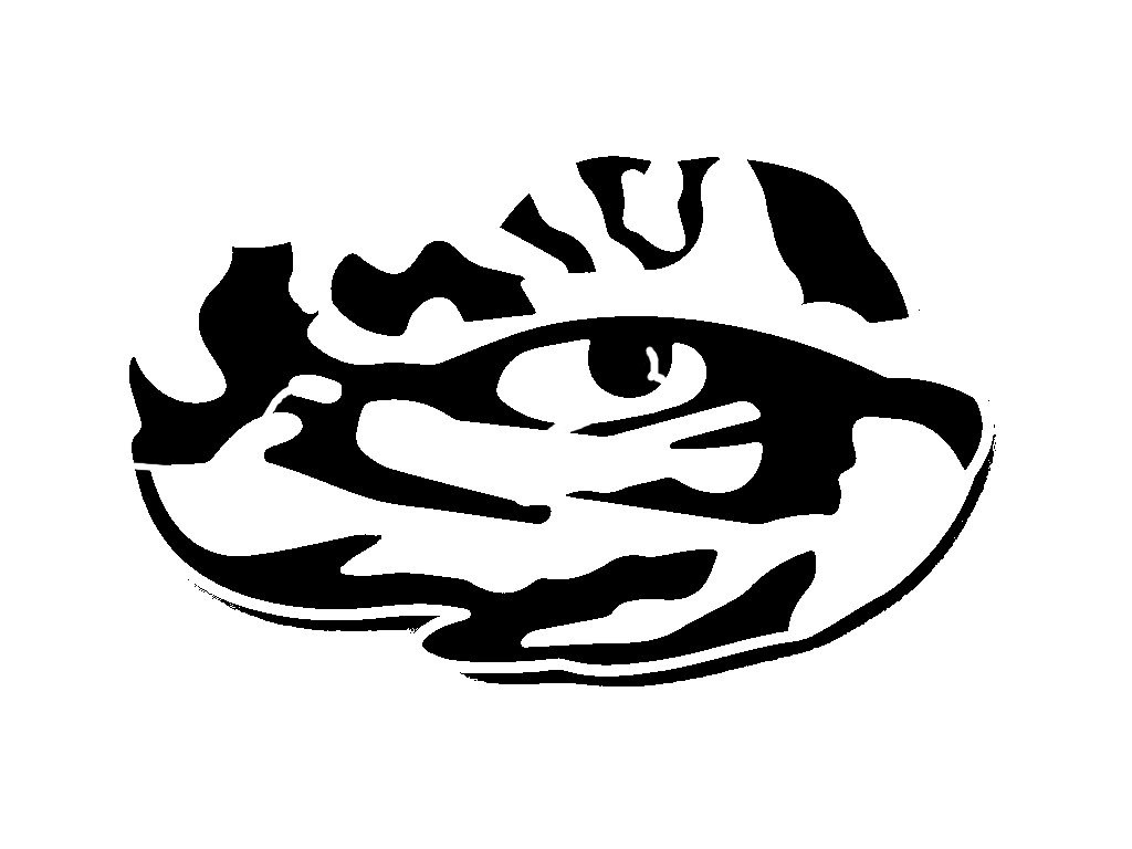 LSU Tiger Eye Stencil - 10 mil clear mylar - reusable pattern | eBay