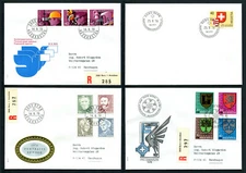 Switzerland K97 4 FDC 1978 registered GOLD Work Job Persons Coat of Arms 