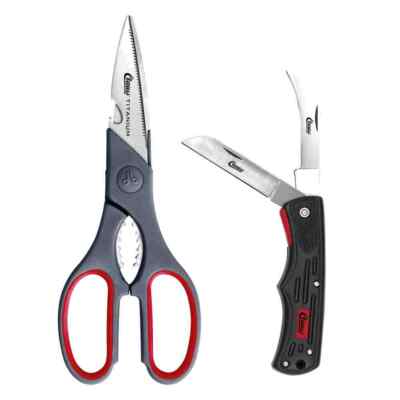 Clauss Stainless Steel 8'' Multi-Purpose Shear & 7'' Dual-Blade Folding Knife Set