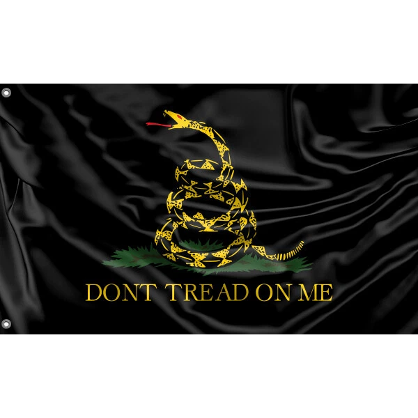 Dont Tread On Me Black Flag