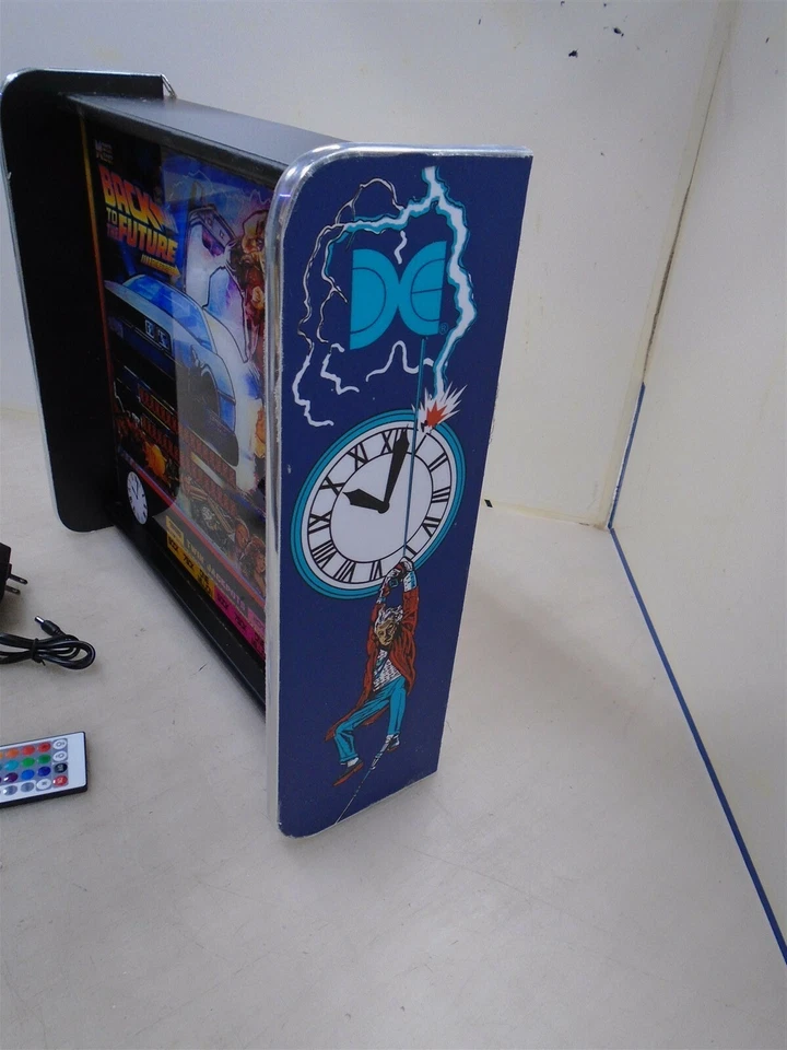 Regreso al Futuro Data East Cabeza Pinball Pantalla LED Caja de Luz Foto 3 de 4