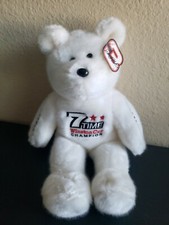 NASCAR Dale Earnhardt Gold'N Bears Plush White Bear 7 Time Winston Cup Champion