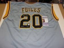HANK FOILES PITTSBURGH PIRATES NLAS 1957 JSA/COA SIGNED JERSEY