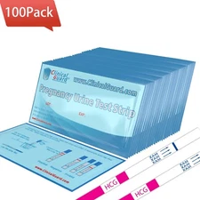 ClinicalGuard Pack of 100 Individually Sealed Early Pregnancy Test Strips