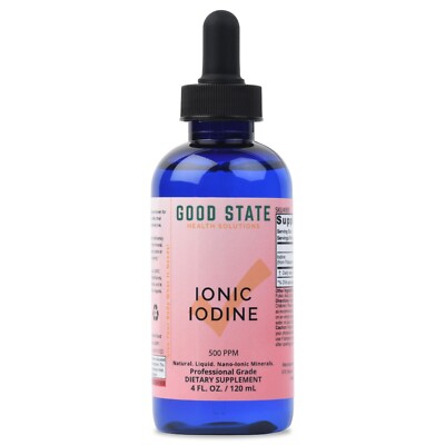 Liquid Ionic Iodine Supplement Liquid Potassium Iodide 4 fl oz by Good State