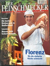 Zeitschrift Feinschmecker 9/1996 Florenz, Beeren, beste Restaurants in Deutschl.
