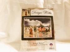 Design Works Counted Cross Stitch Kit - Beach Waltz 14ct White Aida 9.5x12.5
