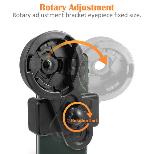 Universal Cell Phone Adapter Mount Binocular Monocular Spotting Scope Telescopes - Photo 5 sur 13