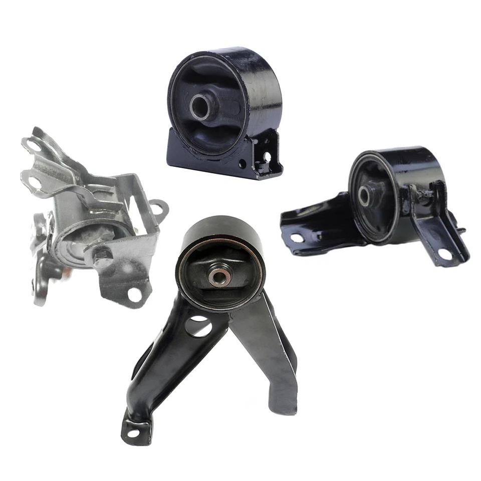 Motor de motor de 4 piezas y montaje de transmisión automática para Mitsubishi Outlander 2007-2013 3,0 L AWD Foto 2 de 4