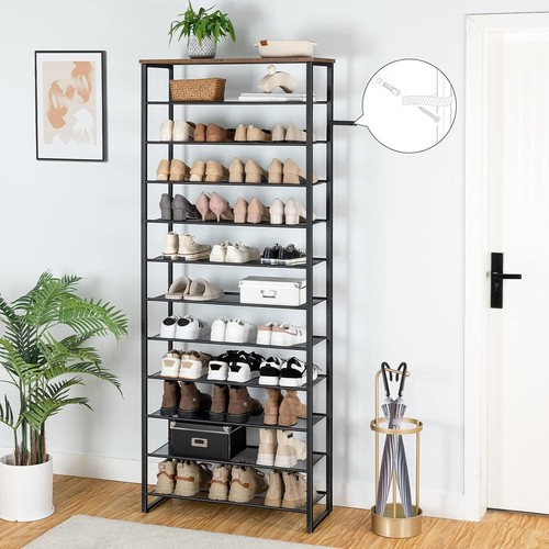 HOOBRO Große Schuhregal 12 Ebenen Schuhständer Schuhablage Schuhschrank - Bild 2 von 11