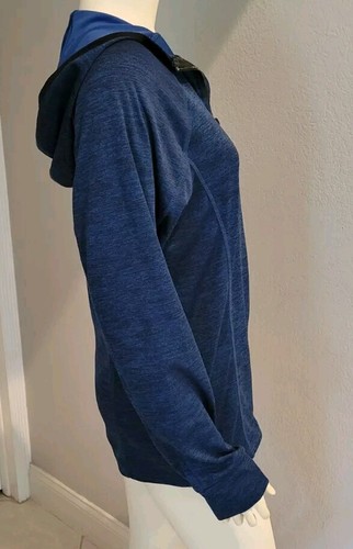 Outdoor Life Long Sleeve Full Zip Hoodie Jacket Royal Blue Black Marled Mens SM - Picture 2 of 6