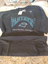 Vintage Carolina Panthers T Shirt XL NWT  1994 90s NFL Inaugural Season