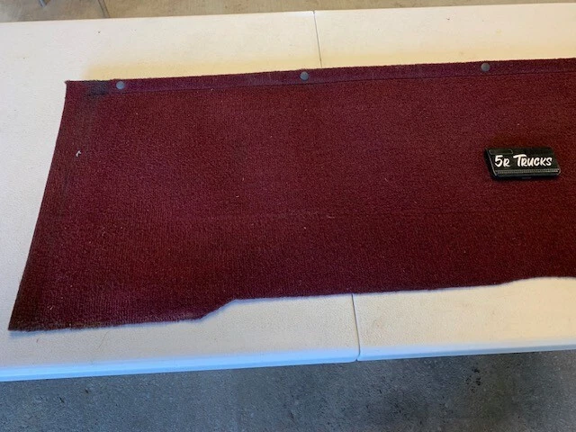 88-98 OBS Chevy/GMC TRUCK rear cab back panel carpet RED K1500 C1500 - Image 2 of 4
