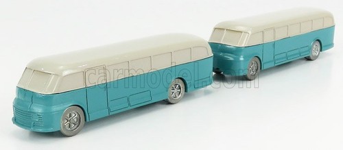 MODELLINO AUTOBUS STATICO FIAT 666RN RIMORCHIO BLU 1946 1/76 OFFICINA 942 - Foto 3 di 6