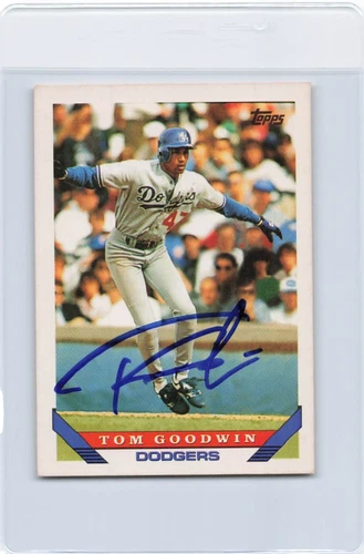 Topps Tom Goodwin Baseball Sports Trading Cards & Accessories
