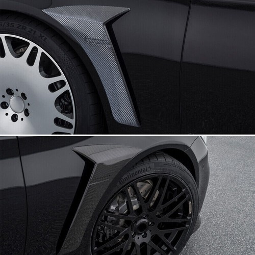 For Mercedes Benz W222 S63 S65 18UP Carbon Fiber Side Fender Vent Cover Trim - Foto 12 di 12