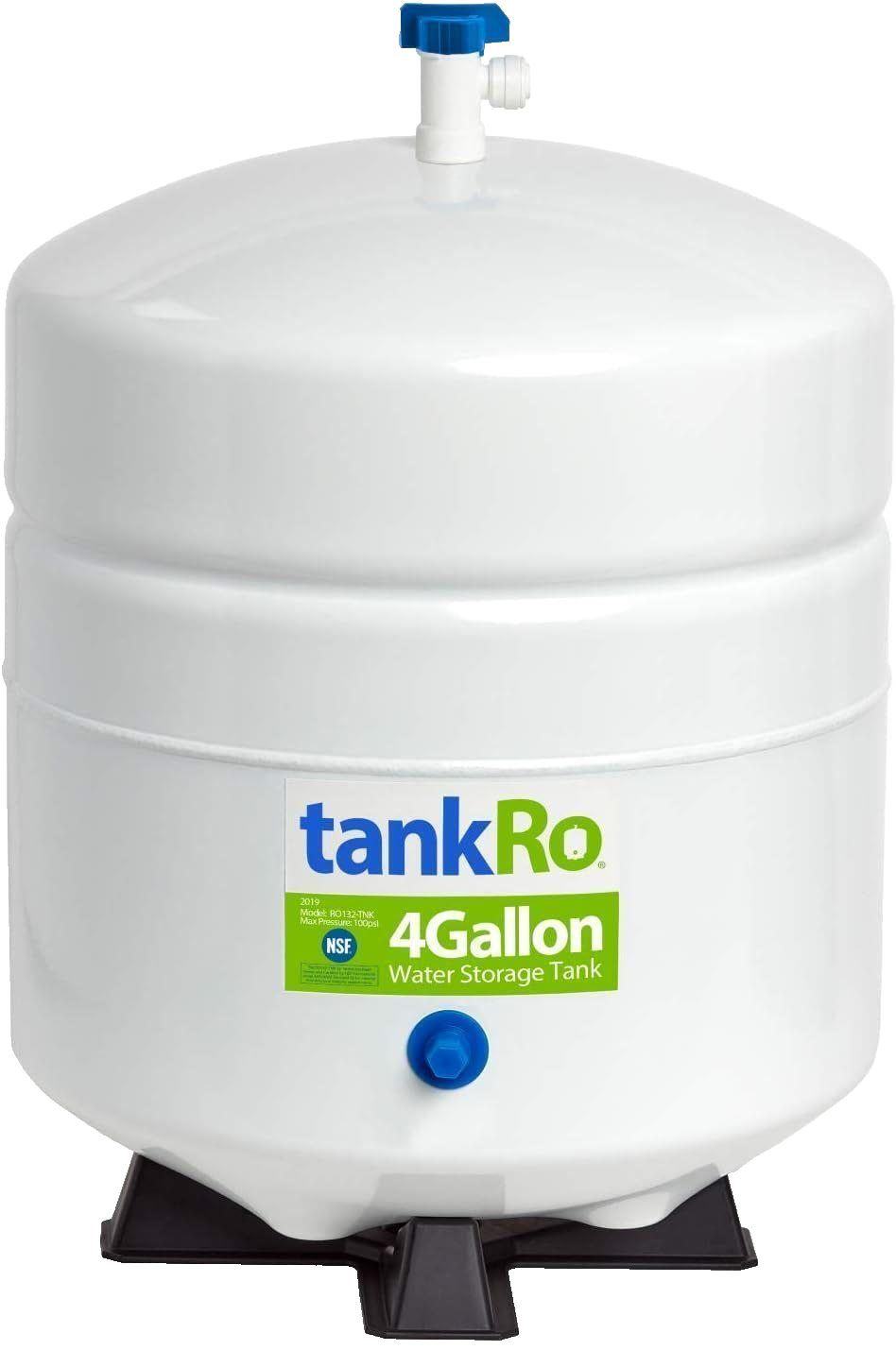 Tanque de presión de almacenamiento de agua de ósmosis inversa de 4 galones válvula de bola de 1/4