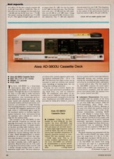 Aiwa - AD-3800U Cassette Deck - Full Original Test Report - 1982