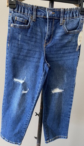 Girls Colorful Planet Balloon Jeans Size XS 4/5 Elastic Waistband NWT - Picture 2 of 12