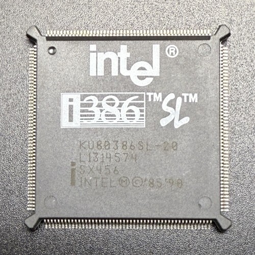 Intel KU80386SL-20 CPU SX456 386 Processor 20MHz i386SL QFP Microprocessor