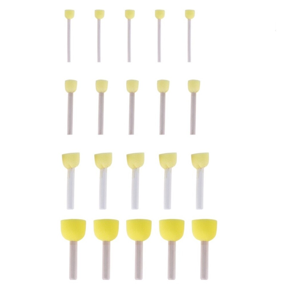 HEALSOPTHY 6er Set Schwamm Roller Pinsel - Für Kinder Kunst Und Malen