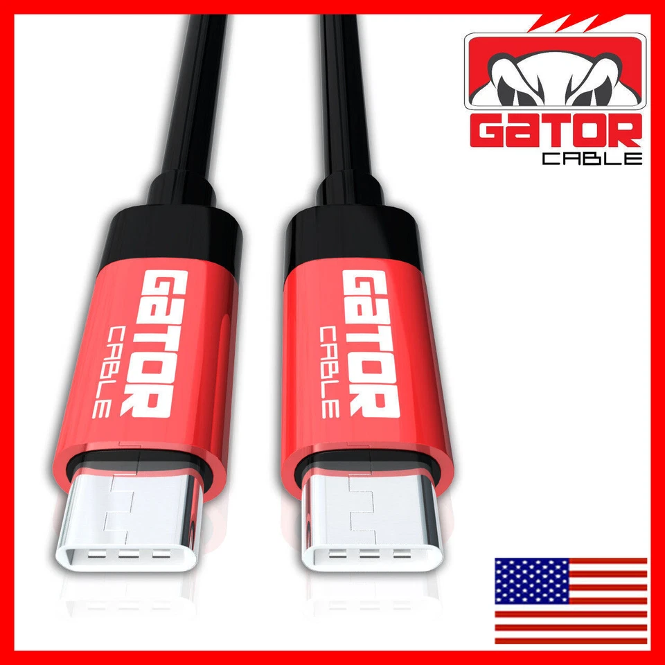 USB-C to USB-C 3.1 Charger Data Cable Rapid Fast Charge Type C PD 20W 5A Power - Image 3 of 4