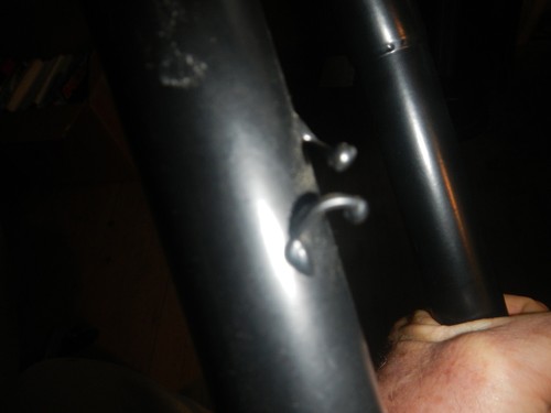Vintage Handmade Steel Mountain Bike disc fork 1 1/8" Threadless - Picture 5 of 6