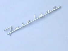 1957 57 Ford Fairlane Chrome Script For The Hood Lower Panel New 1957 57 Ford Fairlane Chrome Script For The Hood Lower Panel New