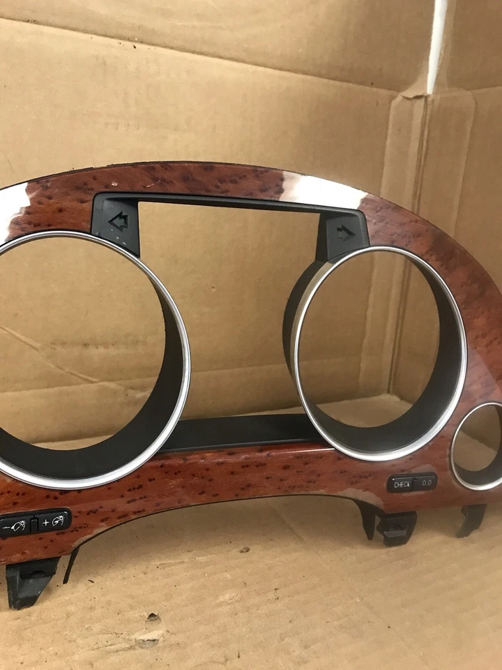 AUDI A8 A8L QUATTRO D3 2004-2009 CALIBRE TABLERO MADERA MOLDURA PANEL OEM Foto 4 de 4