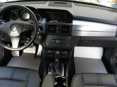 Alu Fußmatten Set DME-S 5-tlg. für Mercedes-Benz GLK X204 ab Bj. 2008