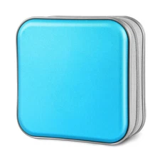 Blue 32 Disc CD Case Organizer DVD VCD Carry Portable Holder Storage Bag Album
