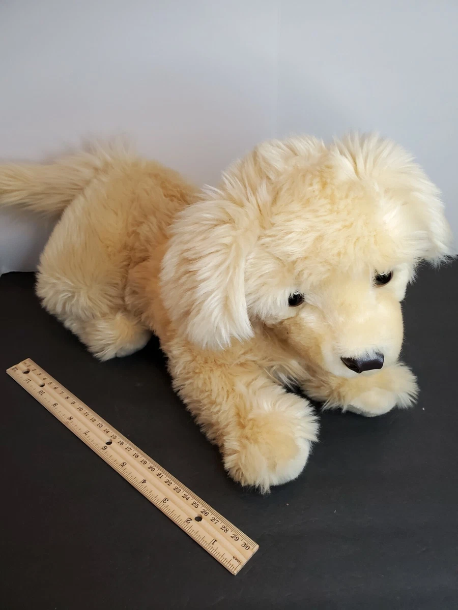 FAO Schwarz Plush Golden Retriever Puppy Dog 20 inch Realistic