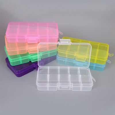 Klare Aufbewahrungsbox mit 10 Fächern für Schmuck und Kleinteile Organisation