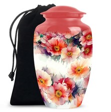 Flower Burial Urns Adult Human Ash Large Decorative Urns For Male Female Ashes