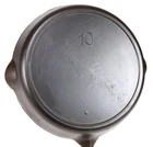 Vintage Lodge Cast Iron No. 10 No-Notch Skillet Restored Condition