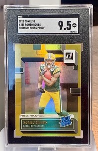 2022 Panini Donruss - Rated Rookie Romeo Doubs #335 Press Proof Premium (RC)