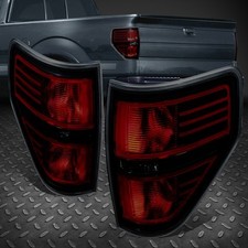 FOR 09-14 FORD F150 PAIR SMOKED LENS TAIL LIGHT BRAKE LAMPS W/O BULB SOCKETS