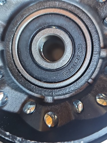 NEW XIN MEI 80/100-12 MIC 41M Tire And Rim With Attached Disk Brake And Sprocket - Picture 18 of 20