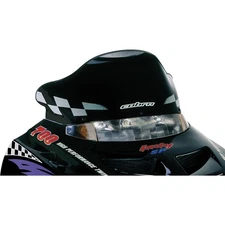 Powermadd Cobra Windshield Gen 2 Black Black/White - Snowmobile 11220